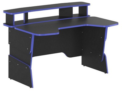 Компьютерный стол "SKILL" STG 1390 «Антрацит/синий»